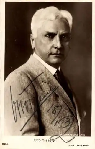 Ak Schauspieler Otto Tressler, Portrait, Autogramm