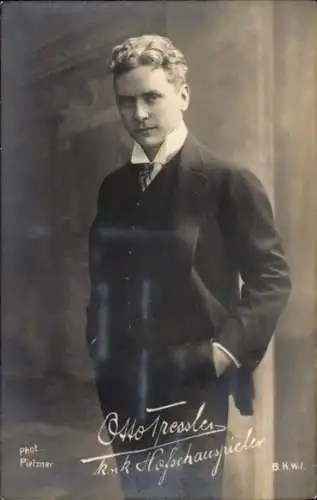 Ak Schauspieler Otto Tressler, Portrait, Autogramm