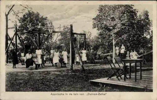 Ak Appelscha Friesland Niederlande, Café Duinen Zathe