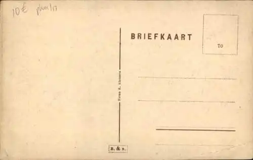 Ak Gorredijk Opsterland Fryslân Niederlande, NO Dubb. Straße mit Postamt