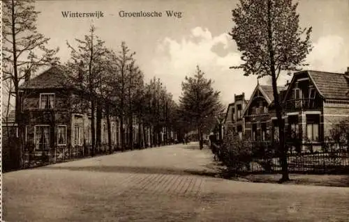 Ak Winterswijk Gelderland Niederlande, Groenloseweg