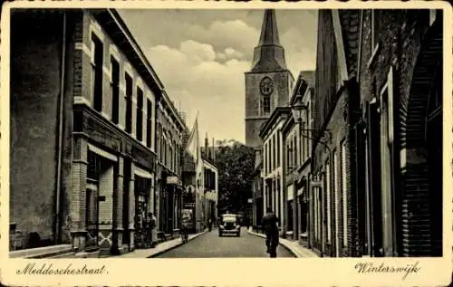 Ak Winterswijk Gelderland Niederlande, Meddoschestraat, Kirche