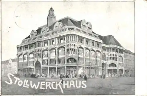 Ak Köln am Rhein, Partie am Stollwerckhaus