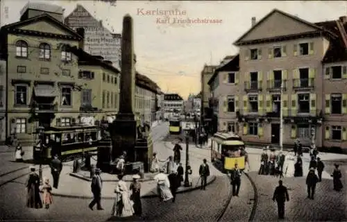 Ak Karlsruhe in Baden Württemberg, Karl Friedrich Straße