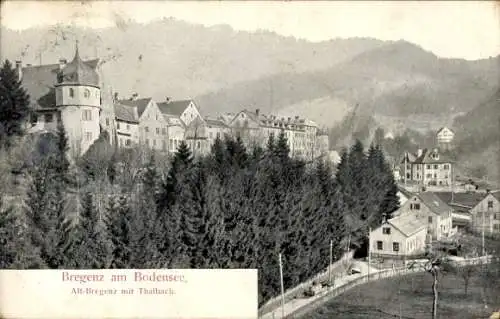 Ak Bregenz am Bodensee Vorarlberg, Teilansicht der Stadt