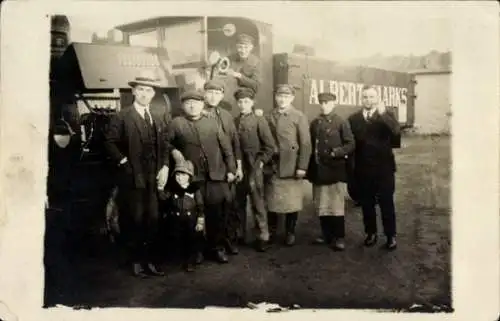 Foto Ak Berlin, LKW Firma Albert Marks, 1928