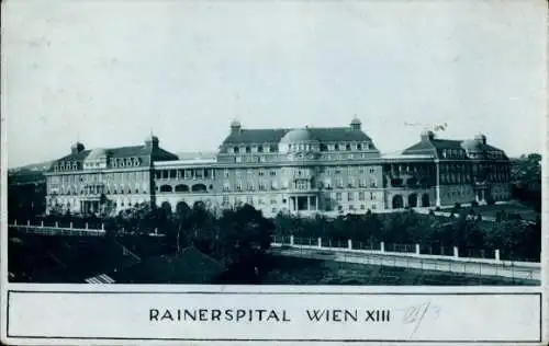 Foto Ak Wien 13. Hietzing Österreich, Rainerspital