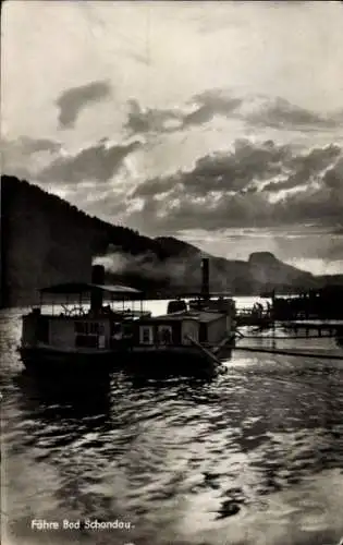 Ak Bad Schandau Sächsische Schweiz, Fähre