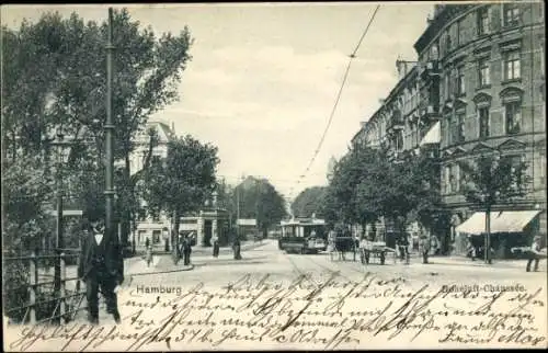 Ak Hamburg Nord Hoheluft, Hoheluft-Chaussee