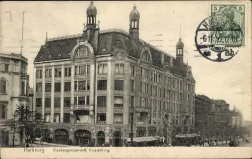 Ak Hamburg Mitte Altstadt, Glockengiesserwall, Klosterburg