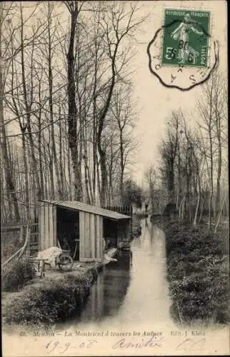 Ak Meulan en Yvelines, La MOnteient a travers les Aulues