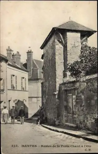 Ak Mantes Yvelines, Restes de la Porte Chant a l'Oie