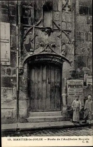 Ak Mantes la Jolie Yvelines, Porte de l'Auditoire Royale