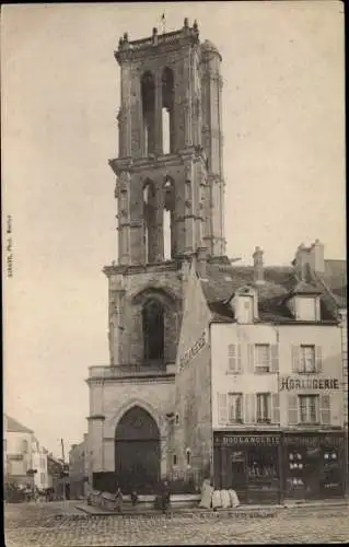 Ak Mantes Yvelines, Tour Saint Maclou, Horlogerie, Boulangerie