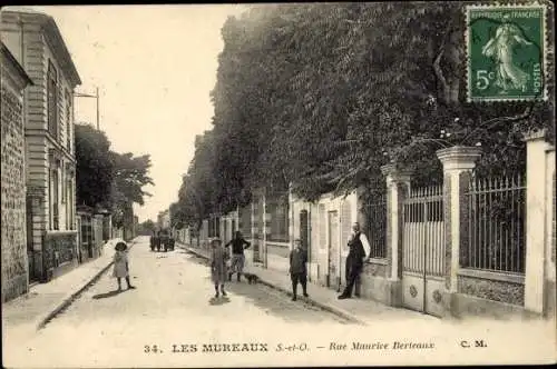 Ak Les Mureaux Yvelines, Rue Maurice Berteaux