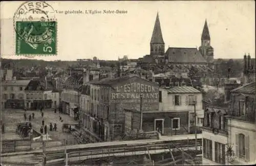 Ak Poissy Yvelines, Vue generale, L'Eglise Notre Dame