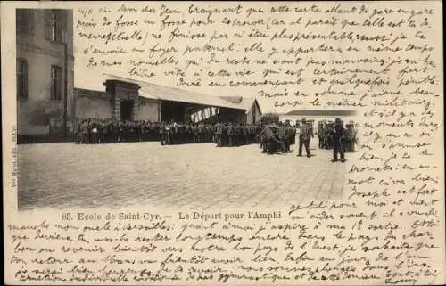 Ak Saint Cyr Yvelines, École Militaire, Départ pour l´Amphi