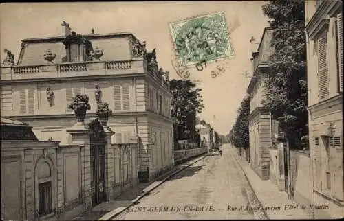 Ak Saint Germain en Laye Yvelines, Rue d'Alsace, Ancien Hotel de Noailles