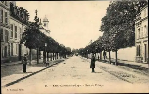 Ak Saint Germain en Laye Yvelines, Rue de Poissy