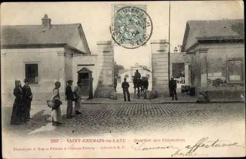 Ak Saint Germain en Laye Yvelines, Quartier des Cuirassiers