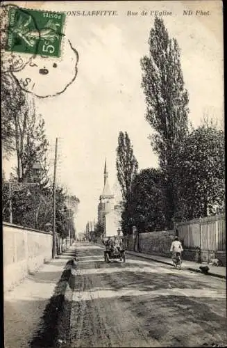 Ak Maisons Laffitte Yvelines, Rue de L'Eglise