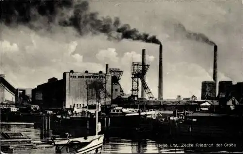Ak Herne in Westfalen, Zeche Friedrich der Große