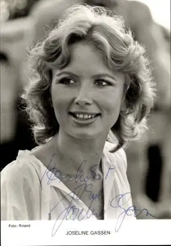 Ak Schauspielerin Joseline Gassen, Portrait, Autogramm