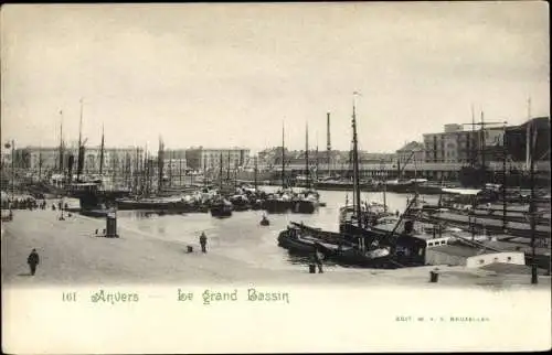 Ak Antwerpen Antwerpen Flandern, Das Große Becken