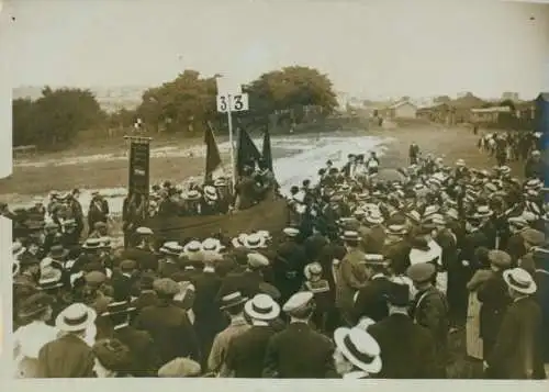 Foto Le Pré-Saint-Gervais Seine Saint Denis, Demonstration gegen das Dreijahresgesetz 1913