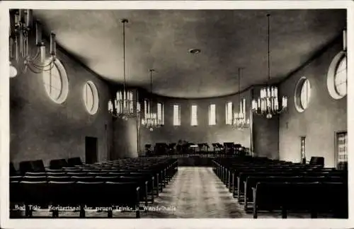 Ak Bad Tölz in Oberbayern, Konzertsaal der neuen Trinkhalle, Wandelhalle