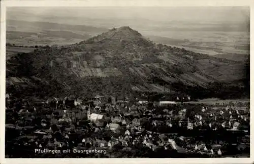 Ak Pfullingen in der Schwäbischen Alb, Gesamtansicht, Georgenberg