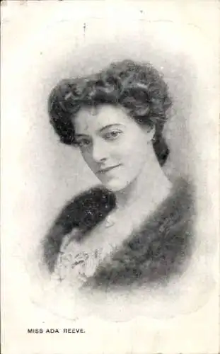 Ak Schauspielerin Miss Ada Reeve, Portrait