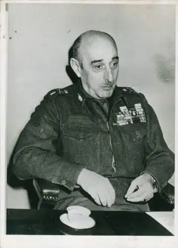 Foto Griechischer Feldmarschall Alexander Papagos, Portrait 1949