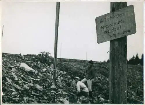 Foto Kohlenklauben in der Nachkriegszeit