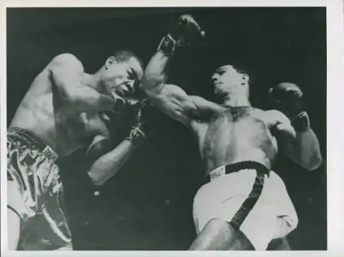 Foto Boxkampf, Boxer Rocky Marciano, Joe Louis