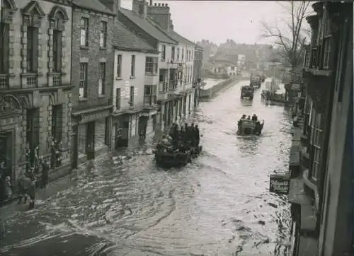 Foto Leeds Yorkshire England, Hochwasser 1950