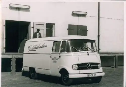 Foto Mercedes Lieferwagen, Transporter, Goldhähnchen, BO CP 62