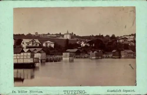 CdV Tutzing am Starnberger See Oberbayern, Teilansicht