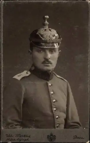 CdV Poznań Posen, Deutscher Soldat in Uniform, Portrait