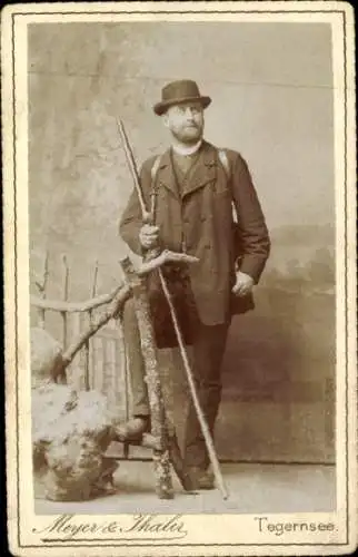 CdV Tegernsee in Oberbayern, Theodor Gradinger, Portrait