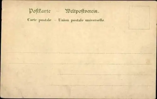 Litho Doppelschrauben-Postdampfer Pretoria, 1899, HAPAG