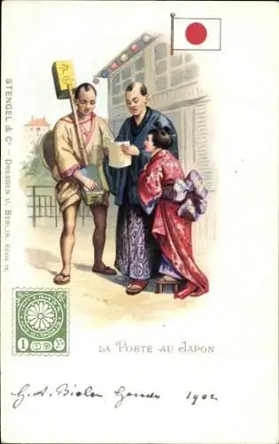 Briefmarken Litho Japan, Japan Post, 1 Yen