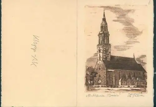 Klapp Künstler Ak Berlin Mitte, Marienkirche