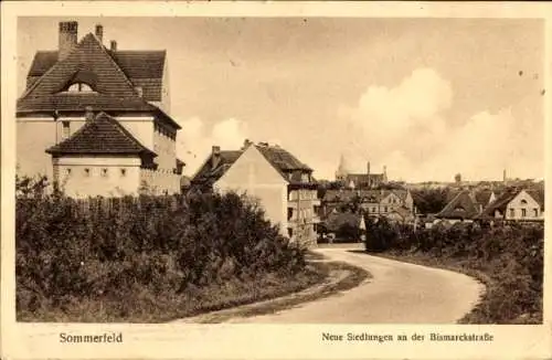 Ak Sommerfeld Kremmen in Brandenburg, Neue Siedlungen an der Bismarckstraße