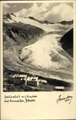 Ak Ginzling Mayrhofen Tirol, Berliner Hütte, Hornspitzen