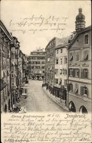 Ak Innsbruck in Tirol, Herzog Friedrich Straße