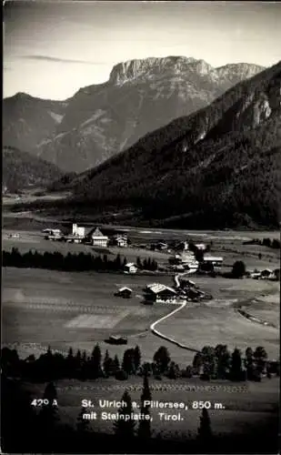 Ak Sankt Ulrich am Pillersee Tirol, Totale mit Steinplatte