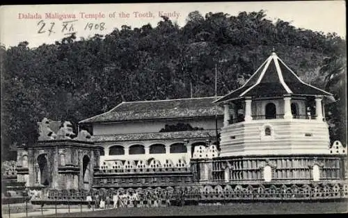 Ak Kandy Sri Lanka Ceylon, Dalada Maligawa Tempel des Heiligen Zahns