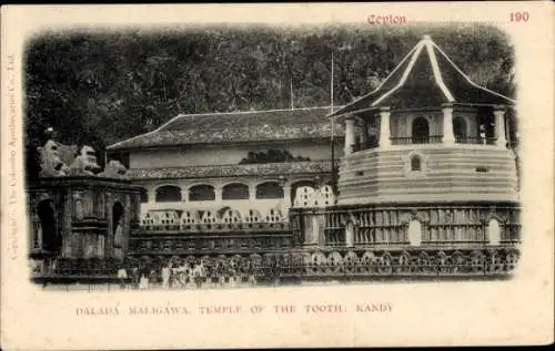 Ak Kandy Sri Lanka Ceylon, Dalada Maligawa Zahntempel