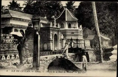 Ak Kandy Sri Lanka Ceylon, Dalada Maligawa Tempel des Zahns des Buddha
